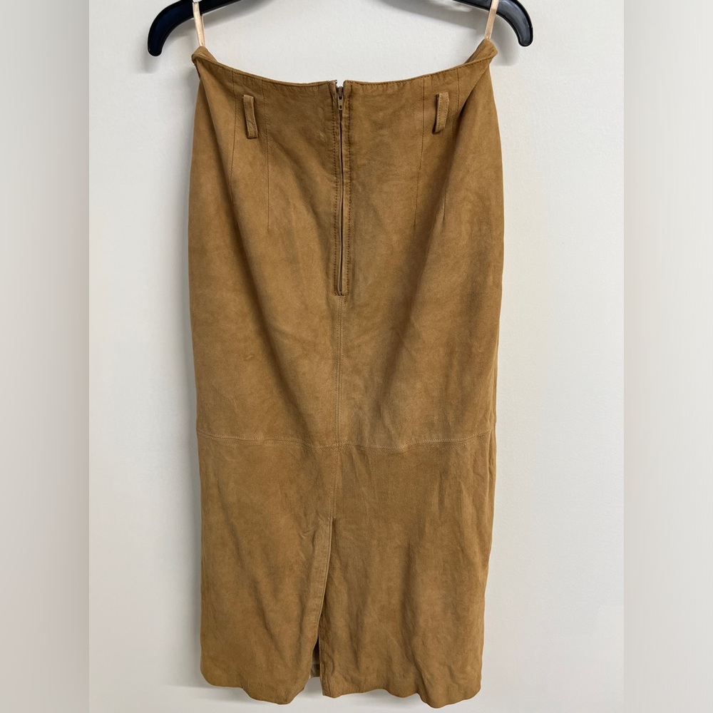 Vintage Genuine Leather Skirt - Picture 3 of 3